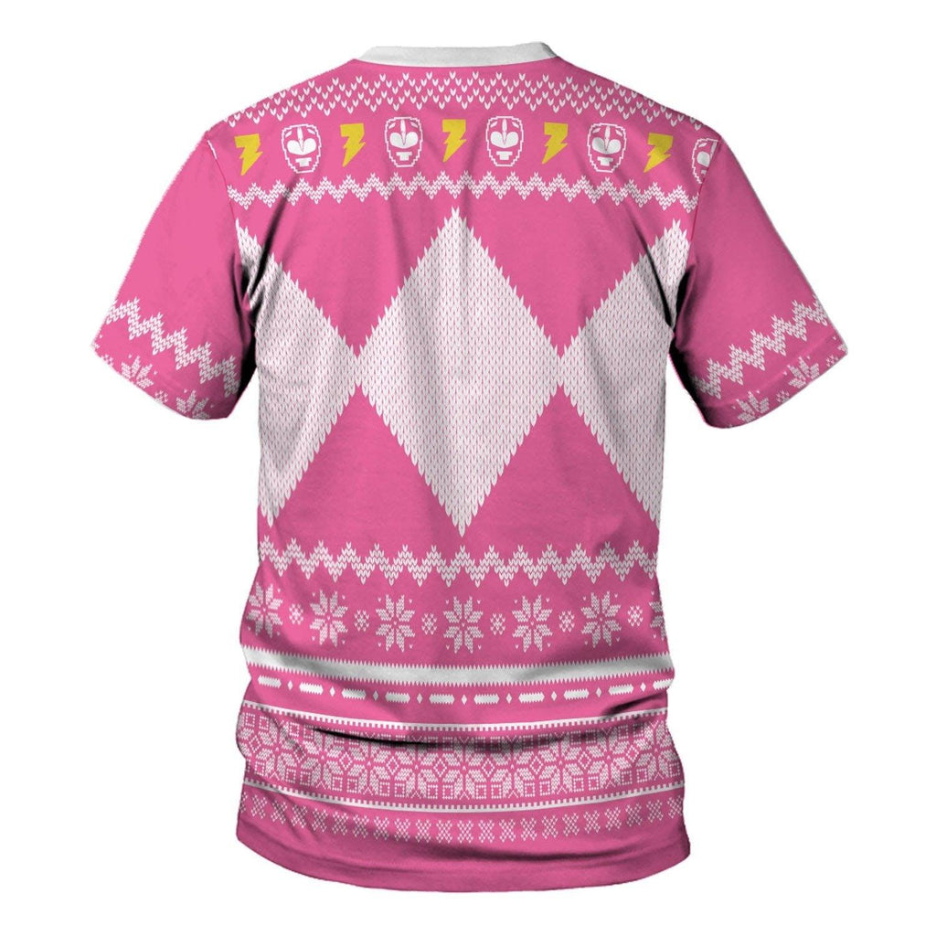 OodieGang Unisex Tops Pullover Sweatshirt Pink Power Ranger 3D Costumes - OodieGang.com