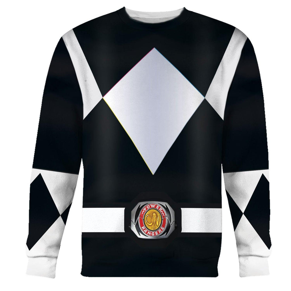 OodieGang Unisex Tracksuit Hoodies Black Power Ranger 3D Costumes - OodieGang.com