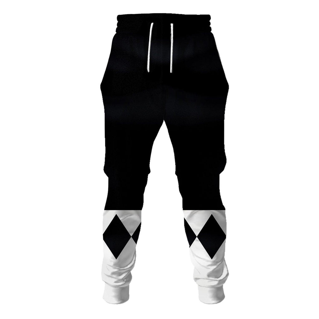 OodieGang Unisex Tracksuit Hoodies Black Power Ranger 3D Costumes - OodieGang.com