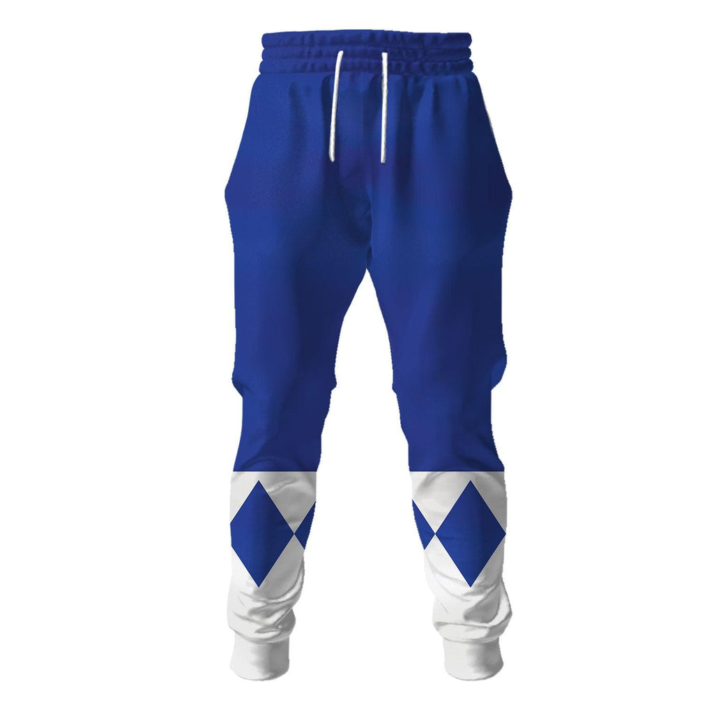 OodieGang Unisex Tracksuit Hoodies Blue Power Ranger 3D Costumes - OodieGang.com