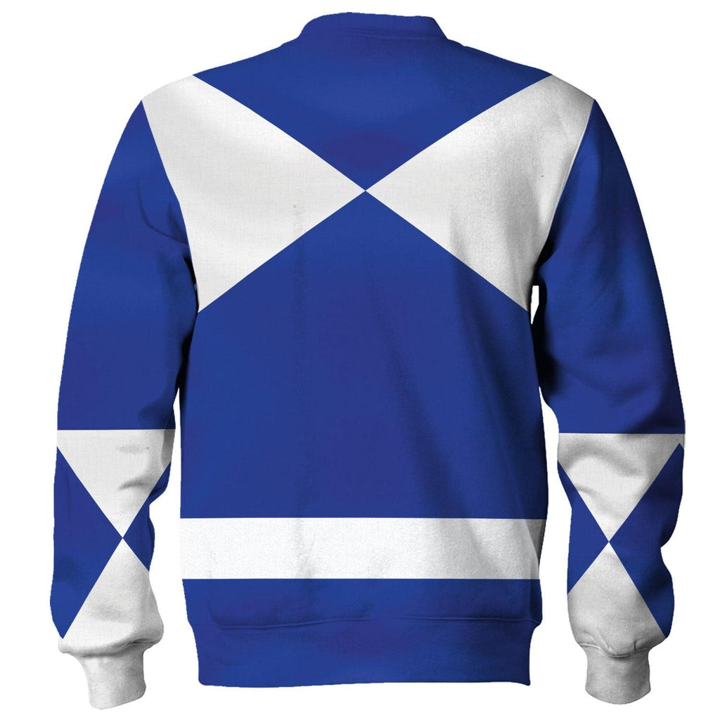 OodieGang Unisex Tracksuit Hoodies Blue Power Ranger 3D Costumes - OodieGang.com