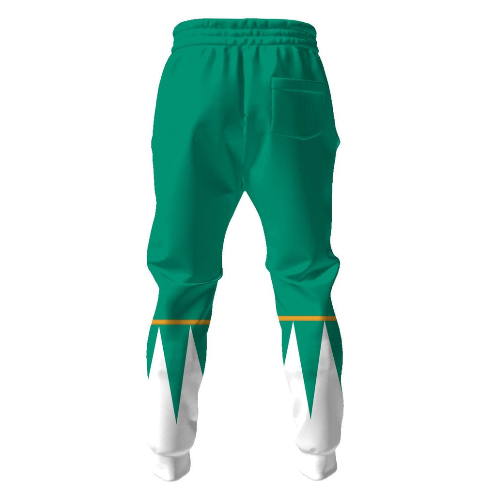 OodieGang Unisex Tracksuit Hoodies Green Power Ranger 3D Costumes - OodieGang.com