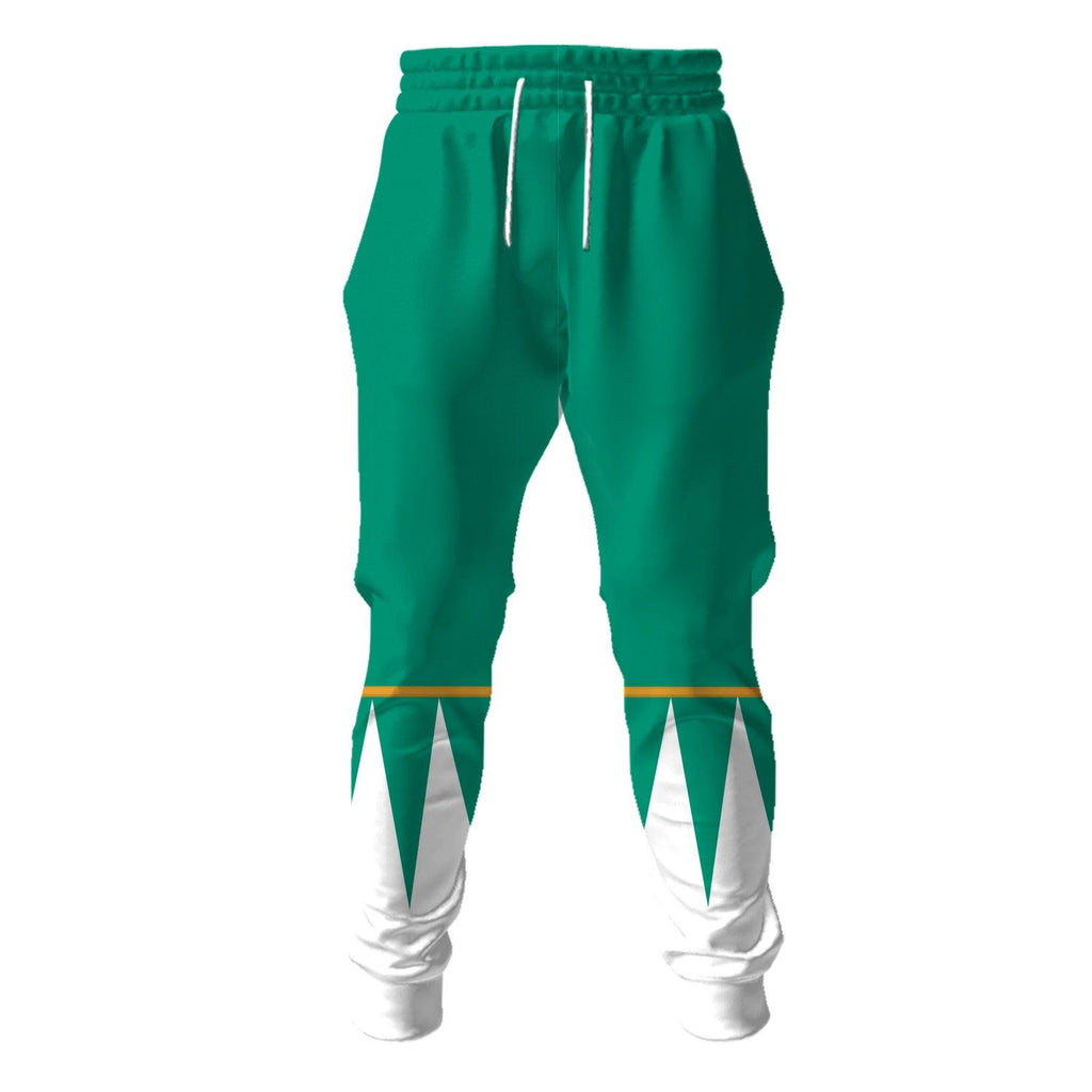 OodieGang Unisex Tracksuit Hoodies Green Power Ranger 3D Costumes - OodieGang.com