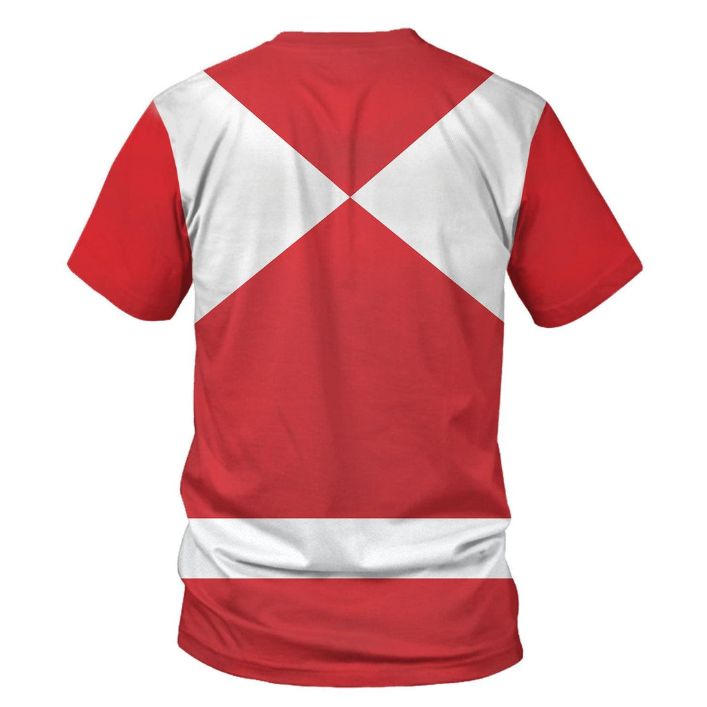 OodieGang Unisex Tracksuit Hoodies Red Power Ranger 3D Costumes - OodieGang.com