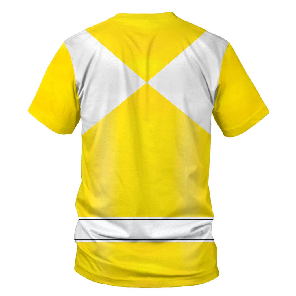 OodieGang Unisex Tracksuit Hoodies Yellow Power Ranger 3D Costumes - OodieGang.com