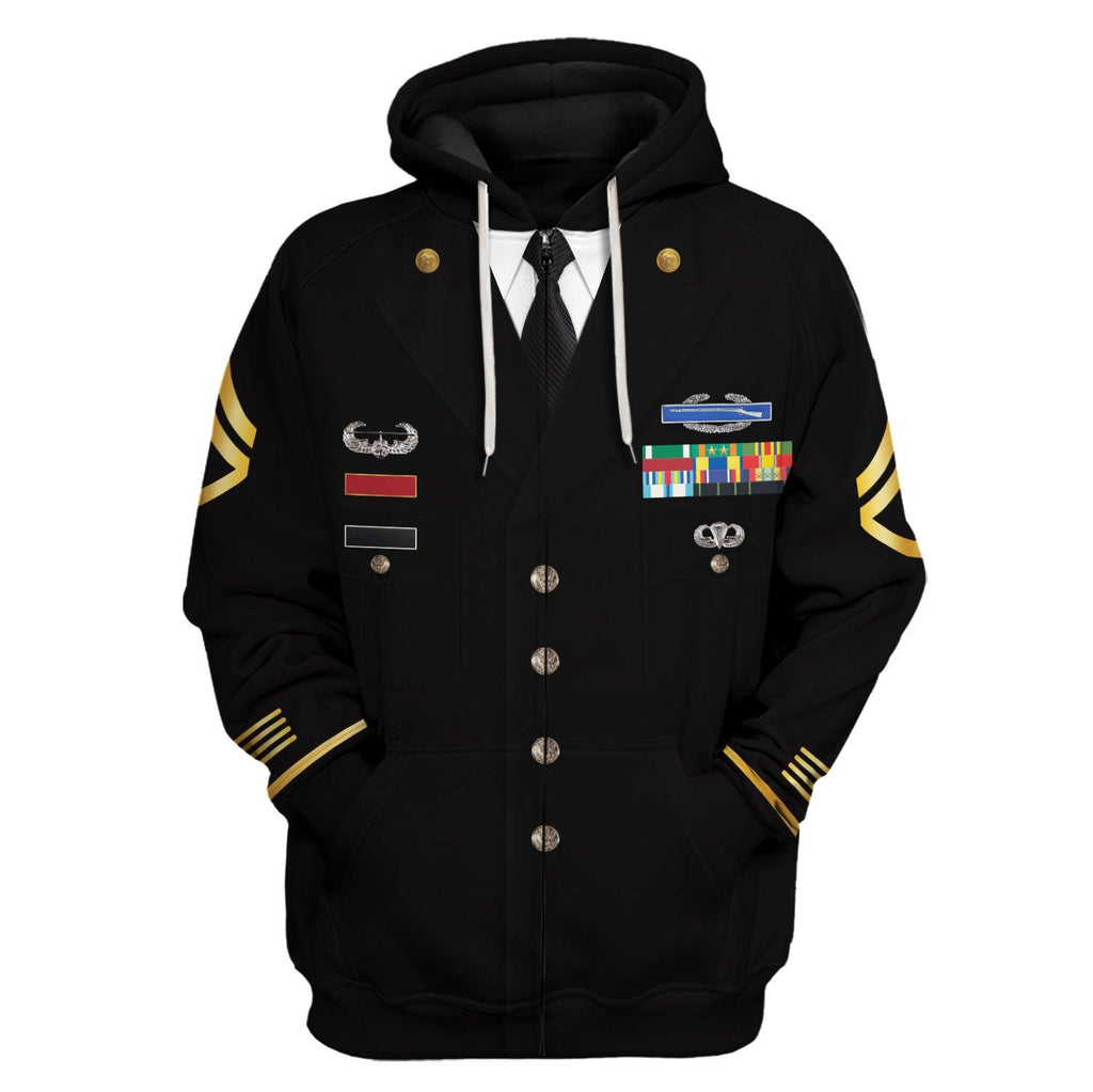 Oodiegang United States Army Blue Service Costume Hoodie Sweatshirt T-Shirt Tracksuit - Oodiegang.com