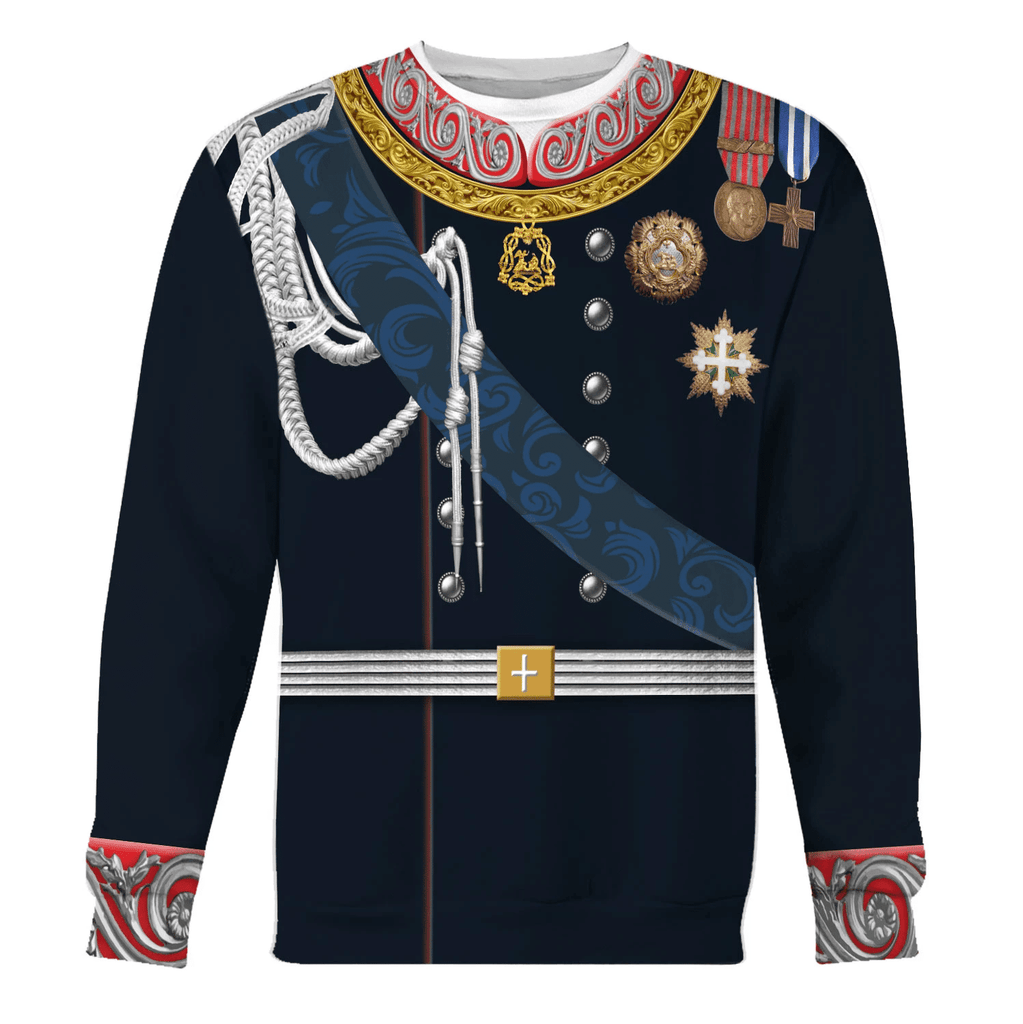 OodieGang Victor Emmanuel II - King of Italy Costume Hoodie Sweatshirt T-Shirt Tracksuit - OodieGang.com