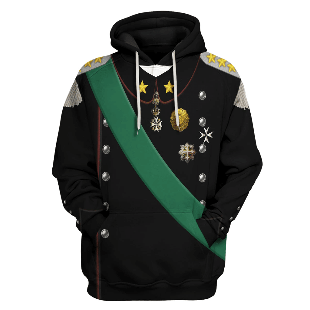 OodieGang Victor Emmanuel III King of Italy Costume Hoodie Sweatshirt T-Shirt Tracksuit - OodieGang.com