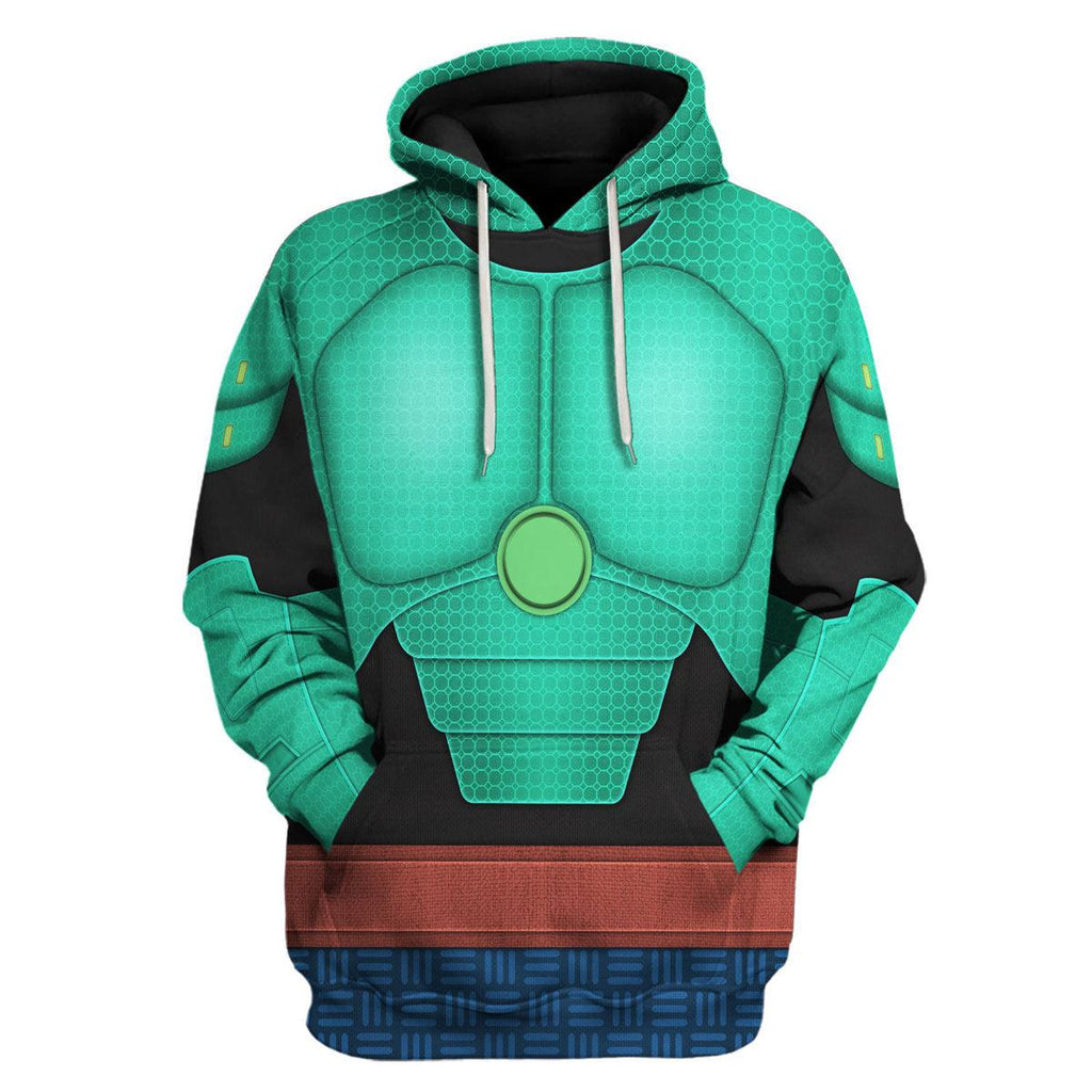 OodieGang Wasabi Super Armor Cosplay Costume Hoodie Sweatshirt T-Shirt Sweatpants - OodieGang.com