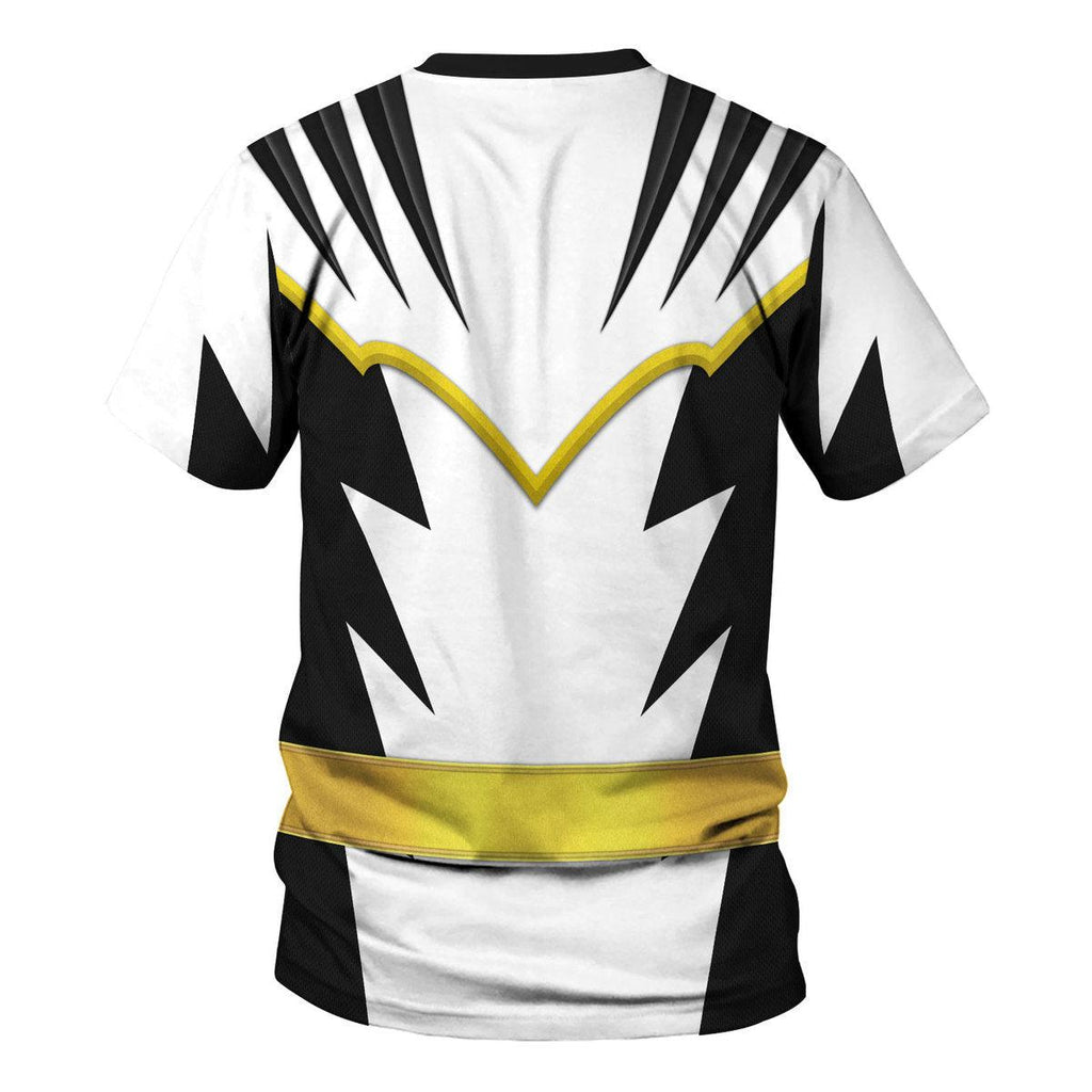 OodieGang White Ranger Dino Thunder Hoodies Sweatshirt T-shirt Hawaiian Sweatpants - OodieGang.com