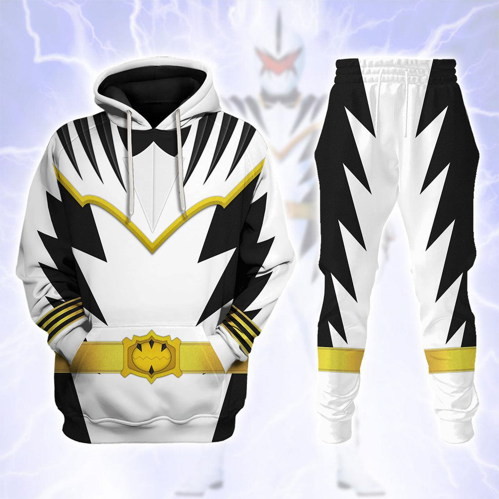 CustomsPig White Ranger Dino Thunder Hoodies Sweatshirt T-shirt Hawaiian Sweatpants - CustomsPig.com