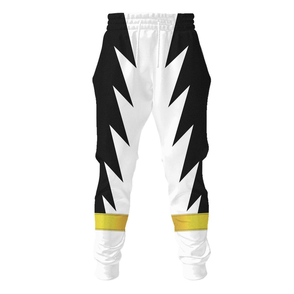 OodieGang White Ranger Dino Thunder Hoodies Sweatshirt T-shirt Hawaiian Sweatpants - OodieGang.com