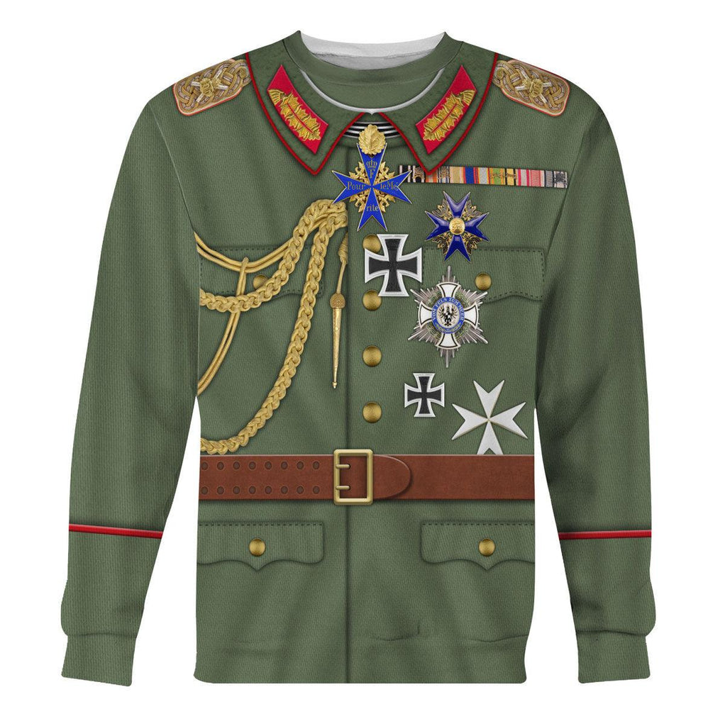 Oodiegang Wilhelm II Uniform German Emperor Costume Hoodie Sweatshirt T-Shirt Tracksuit - Oodiegang.com