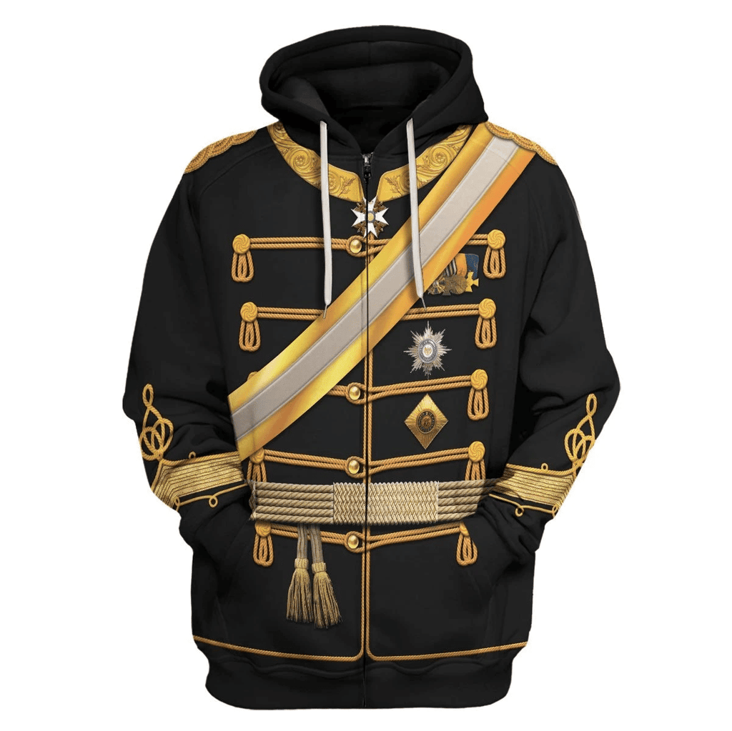 OodieGang William I German Emperor Costume Hoodie Sweatshirt T-Shirt Tracksuit - OodieGang.com