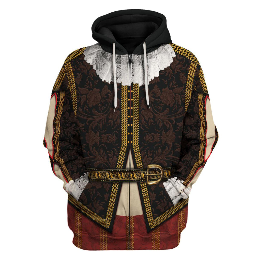 Oodiegang William Shakespeare Costume Hoodie Sweatshirt T-Shirt Tracksuit - Oodiegang.com