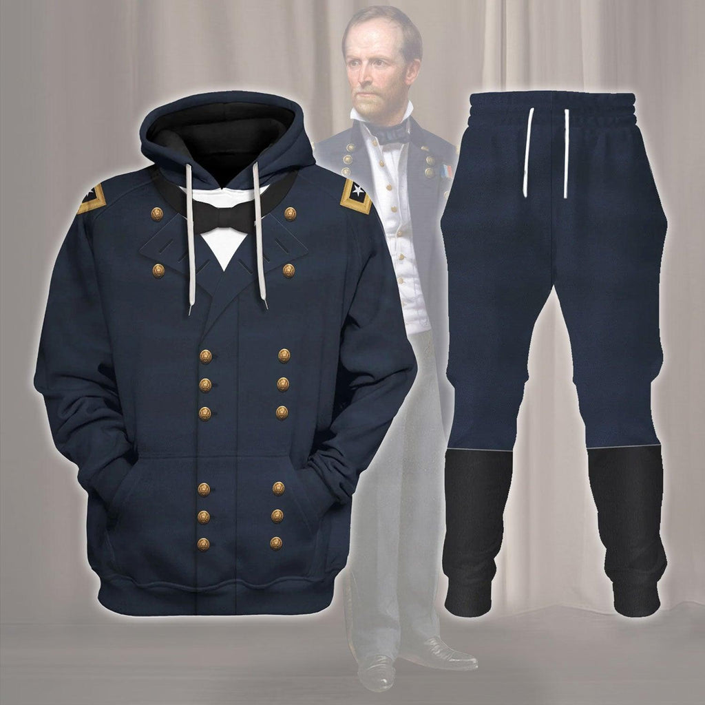 OodieGang William Tecumseh Sherman Costume Hoodie Sweatshirt T-Shirt Tracksuit - OodieGang.com