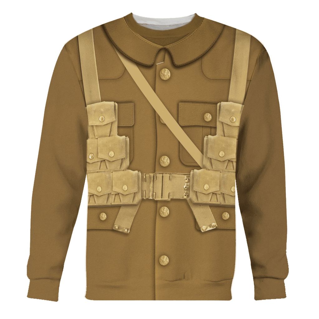 OodieGang World War I British Soldiers Costume Hoodie Sweatshirt T-Shirt Tracksuit - OodieGang.com