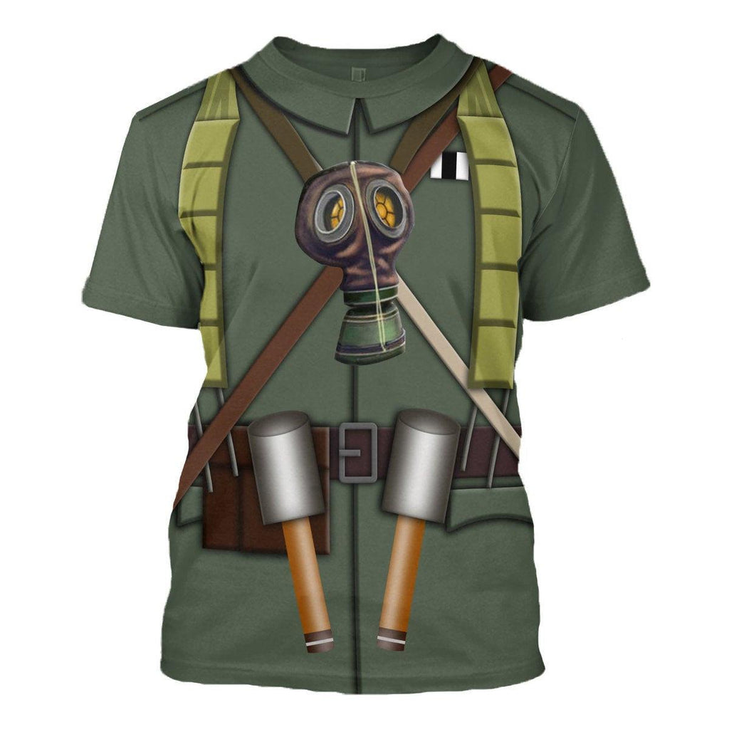 OodieGang WW1 German Sturmtruppen Infantryman Of The Stosstruppen Costume Hoodie Sweatshirt T-Shirt Tracksuit - OodieGang.com