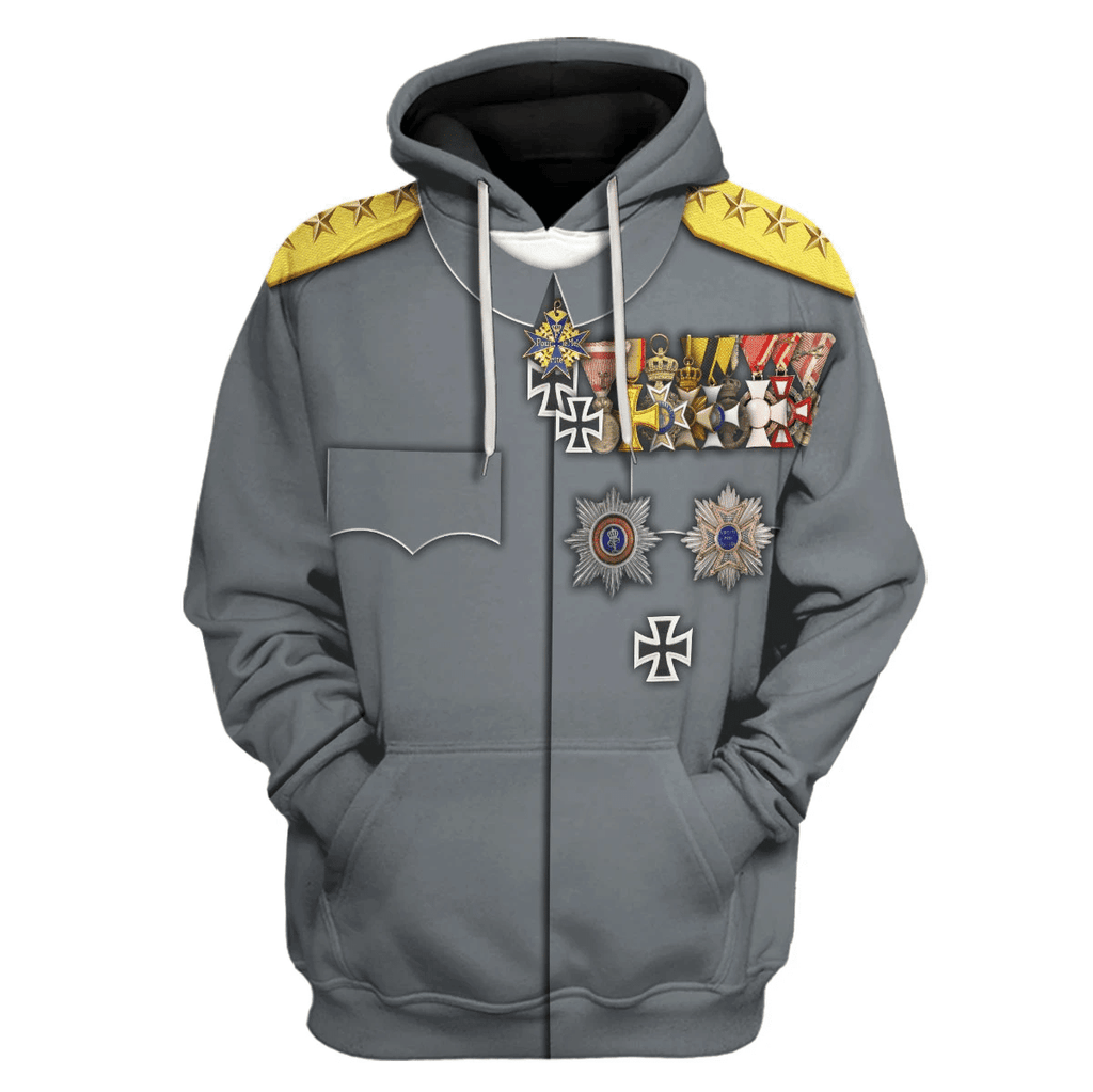 OodieGang WWI German General Erich Ludendorff Costume Hoodie Sweatshirt T-Shirt Tracksuit - OodieGang.com