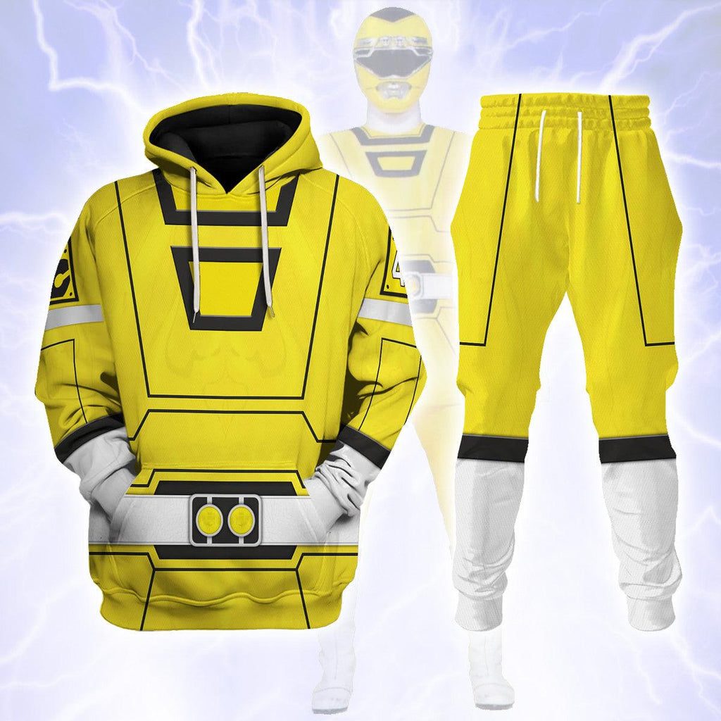 OodieGang Yellow Power Rangers Turbo Hoodies Sweatshirt T-shirt Hawaiian Tracksuit - OodieGang.com