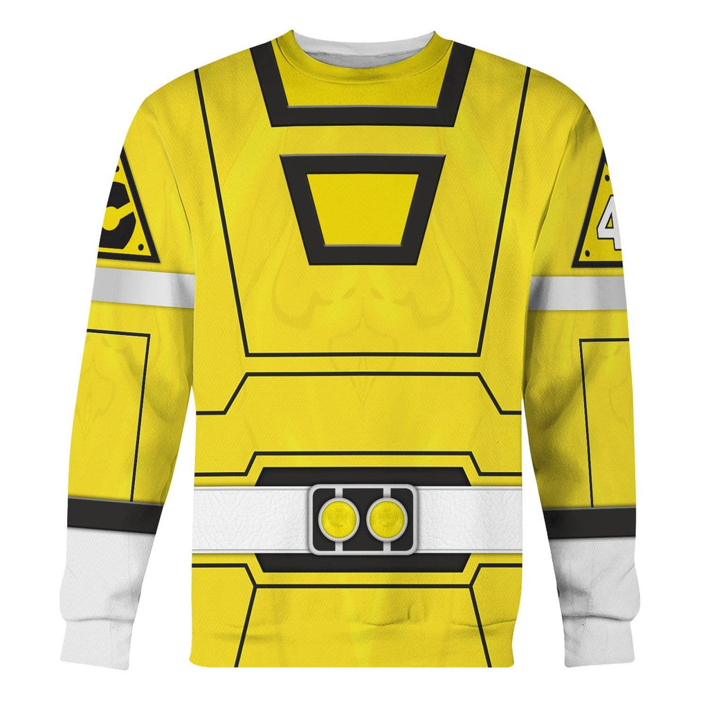 OodieGang Yellow Power Rangers Turbo Hoodies Sweatshirt T-shirt Hawaiian Tracksuit - OodieGang.com