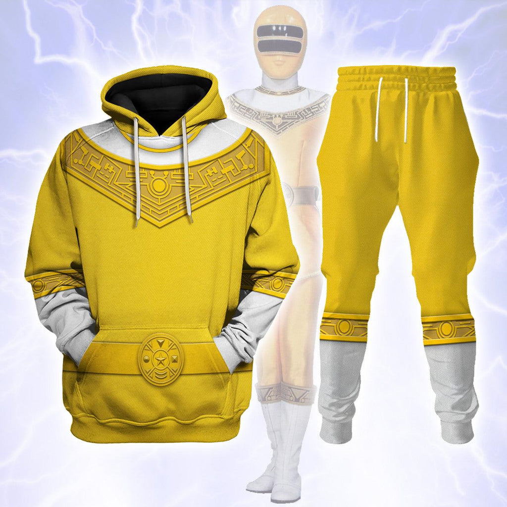 OodieGang Yellow Power Rangers Zeo Hoodies Sweatshirt T-shirt Hawaiian Tracksuit - OodieGang.com