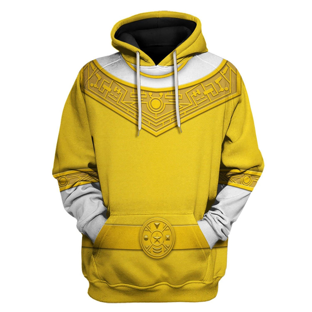 OodieGang Yellow Power Rangers Zeo Hoodies Sweatshirt T-shirt Hawaiian Tracksuit - OodieGang.com