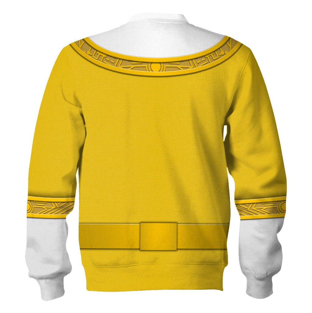 OodieGang Yellow Power Rangers Zeo Hoodies Sweatshirt T-shirt Hawaiian Tracksuit - OodieGang.com