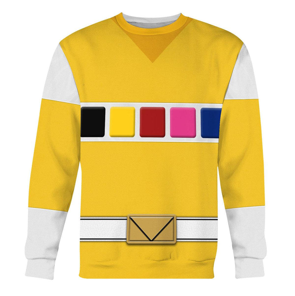 OodieGang Yellow Space Ranger Hoodies Sweatshirt T-shirt Hawaiian Tracksuit - OodieGang.com