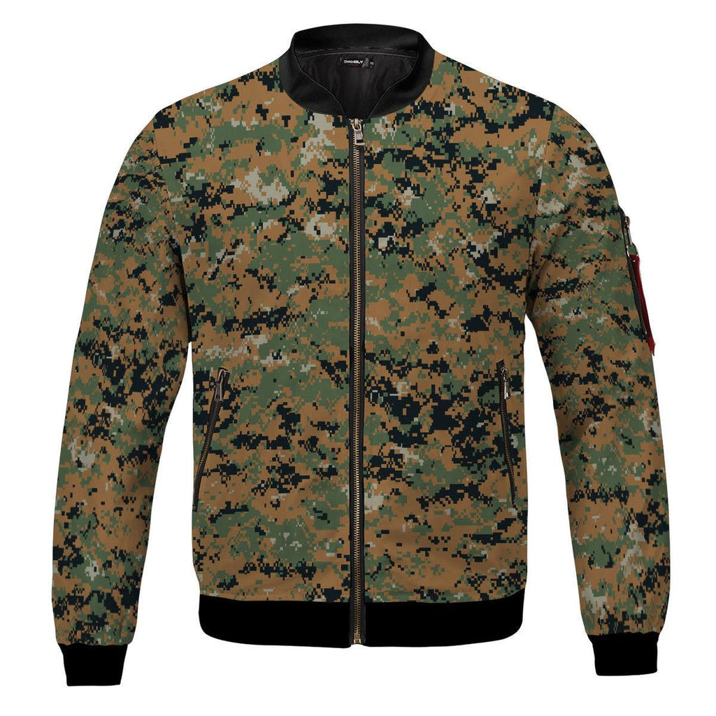 OodieGangs American MARPAT Marine pattern Woodland CAMO Bomber Jacket - OodieGang