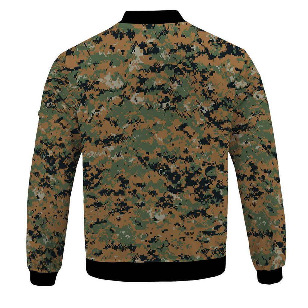 OodieGangs American MARPAT Marine pattern Woodland CAMO Bomber Jacket - OodieGang