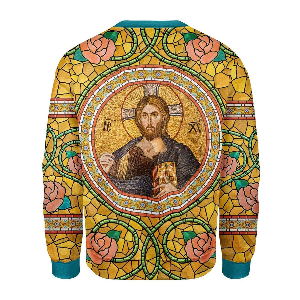 Glass Golden Jesus Eastern Orthodox - OodieGang