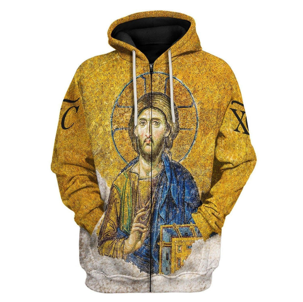 Gold Christian Orthodox Jesus Hoodie - OodieGang