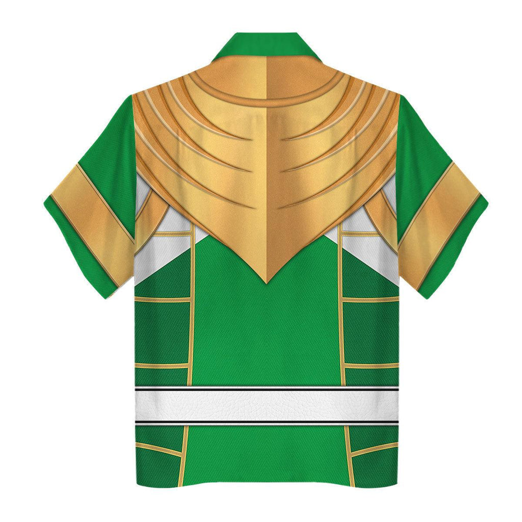 Green Ranger Dragon Shield Mighty Morphin Cosplay Hoodies Sweatshirt T-shirt Hawaiian - OodieGang.com