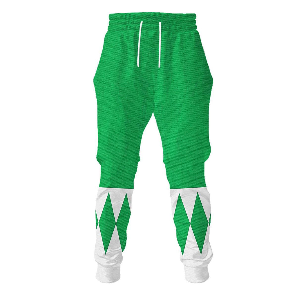 Green Ranger Mighty Morphin Hoodies Sweatshirt T-shirt Hawaiian Tracksuit - OodieGang.com