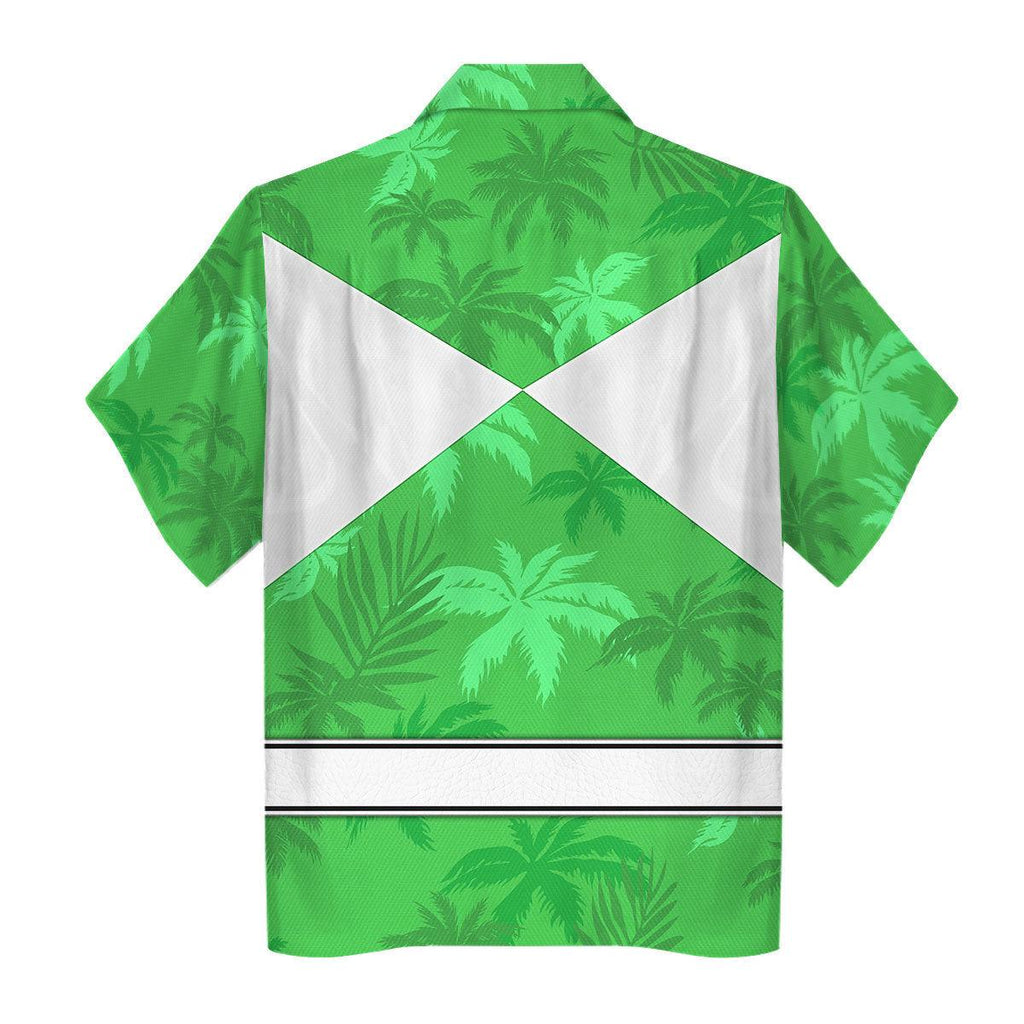 Green Ranger x Tommy Vercetti Hawaiian Shirt Beach Shorts - OodieGang.com