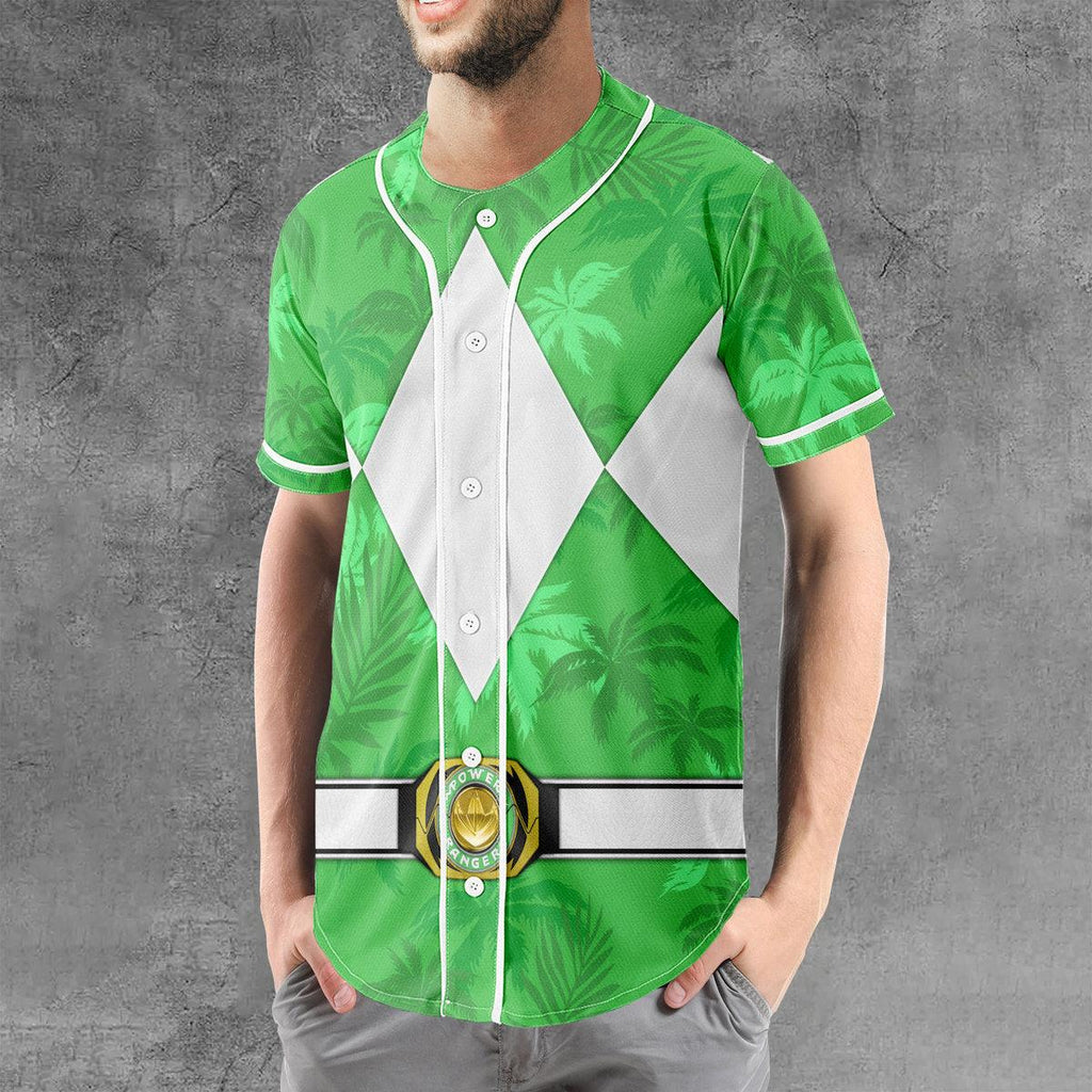 Green Ranger x Tommy Vercetti MLB Jersey Shirt Beach Shorts - OodieGang.com