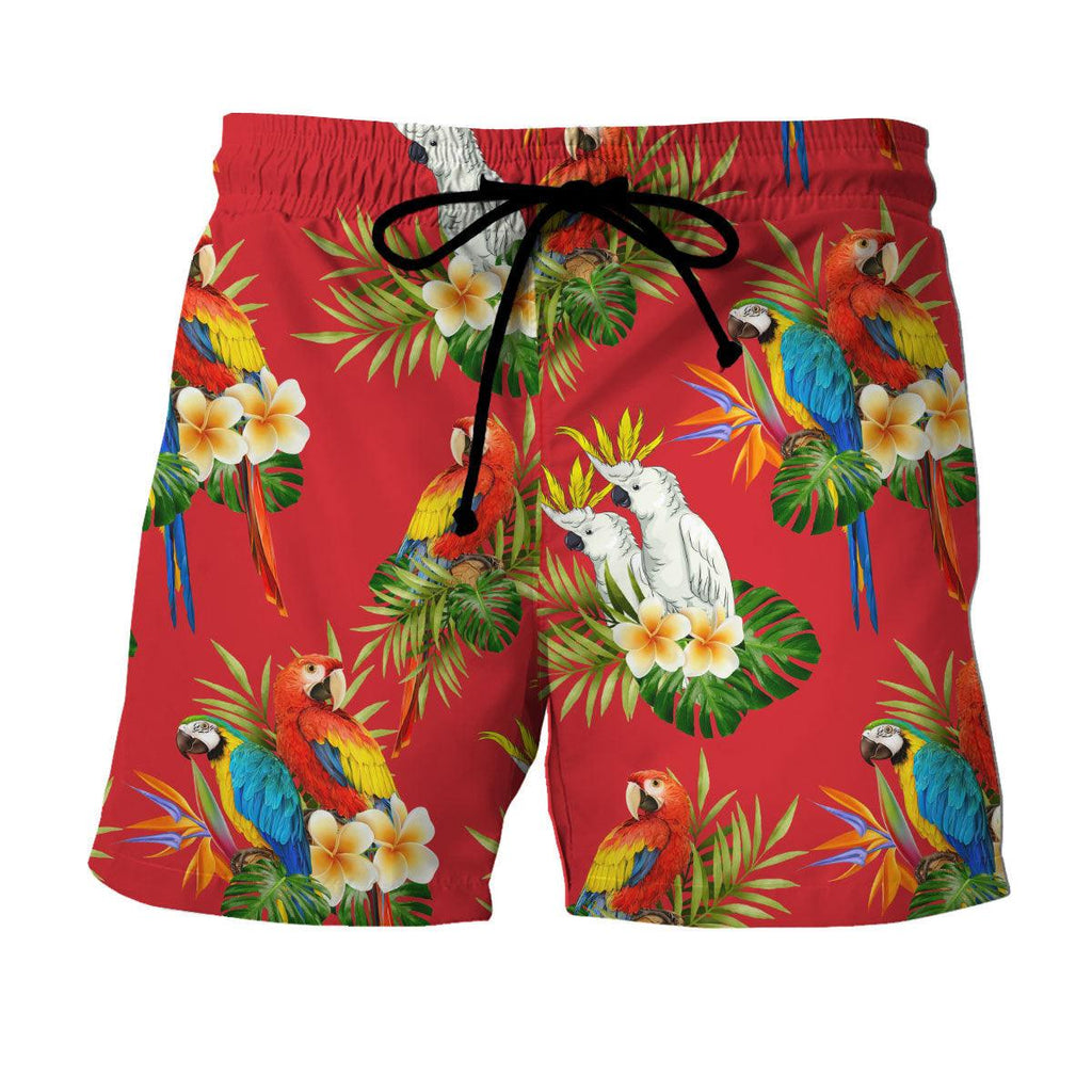 GTA Pacific Legend Parrot Red Hawaiian Shirt - DucG