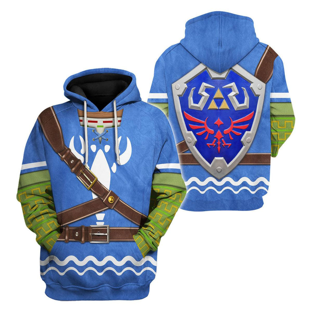 Hero's Clothes - Wind Waker Attire Shield Unisex Hoodie Sweatshirt T-shirt Sweatpants Cosplay - CustomsPig.com