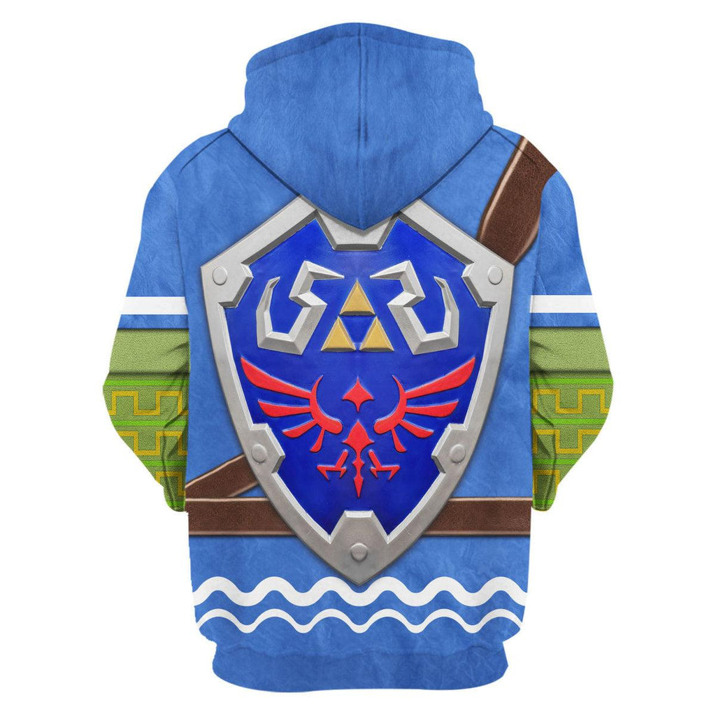 Hero's Clothes - Wind Waker Attire Shield Unisex Hoodie Sweatshirt T-shirt Sweatpants Cosplay - OodieGang.com