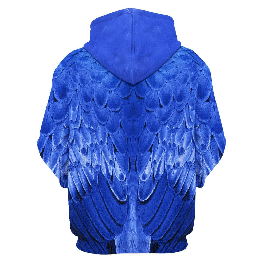 Hyacinth Macaw Animal Cosplay T-shirt Hoodie Sweatpants Apparel - OodieGang