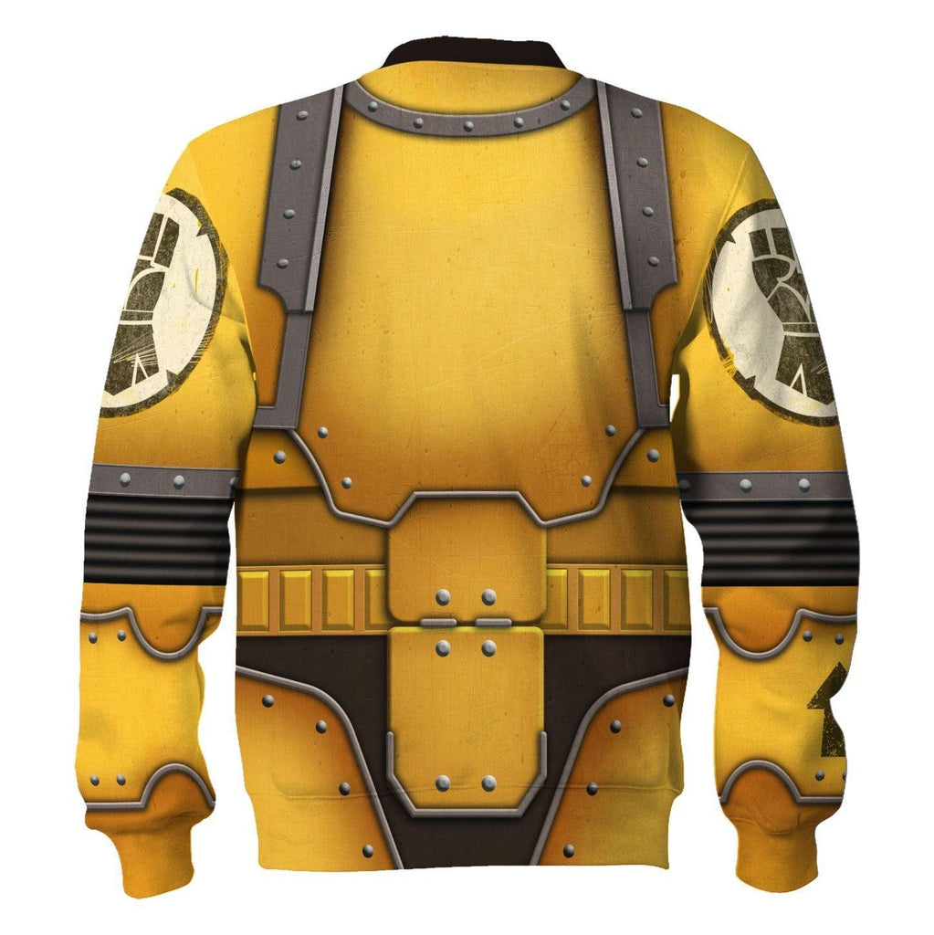 Imperial Fists in Mark III Power Armor T-shirt Hoodie Sweatpants Cosplay - OodieGang