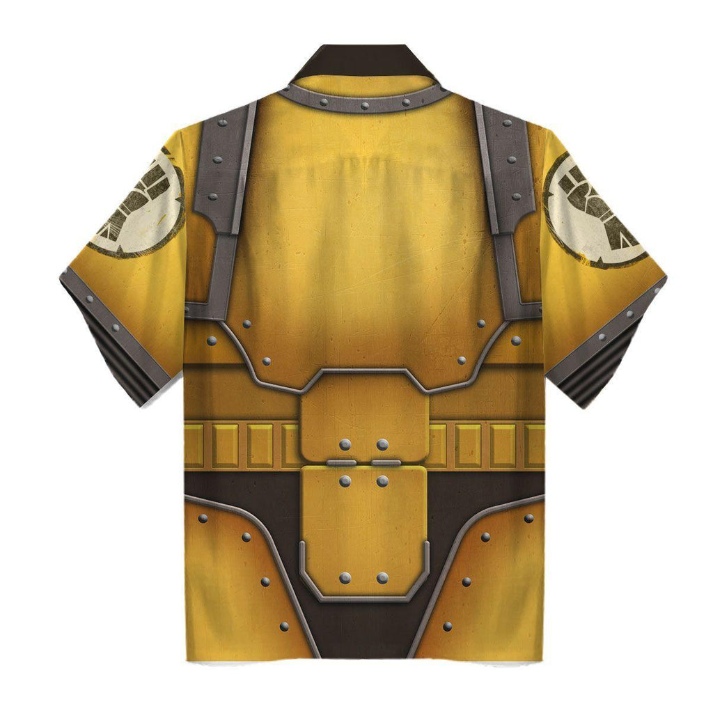 Imperial Fists in Mark III Power Armor T-shirt Hoodie Sweatpants Cosplay - OodieGang