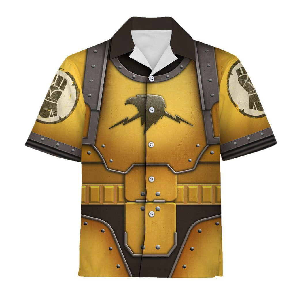 Imperial Fists in Mark III Power Armor T-shirt Hoodie Sweatpants Cosplay - OodieGang