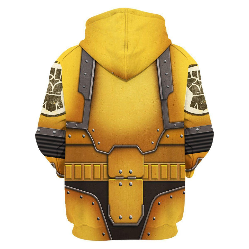 Imperial Fists in Mark III Power Armor T-shirt Hoodie Sweatpants Cosplay - OodieGang