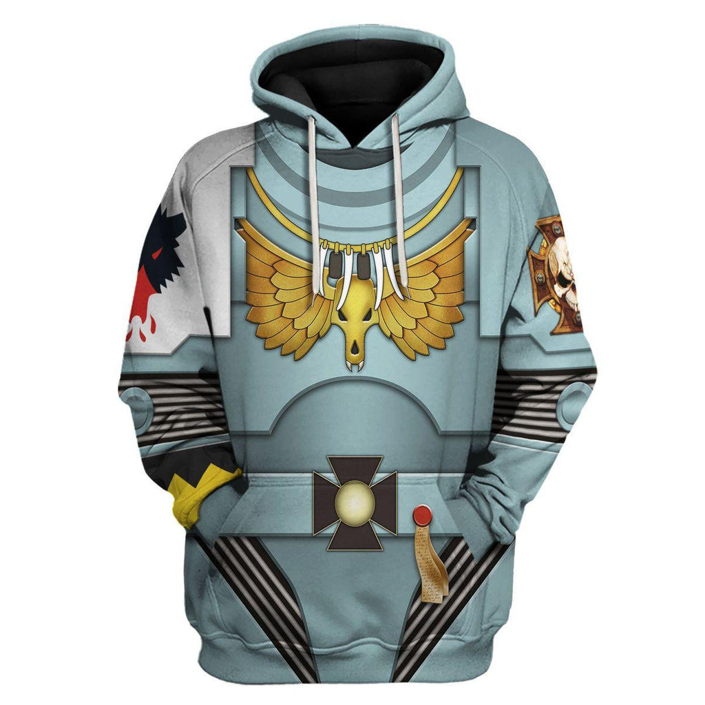 Indomitus Pattern Terminator Armor Space Wolves T-shirt Hoodie Sweatpants Cosplay - OodieGang