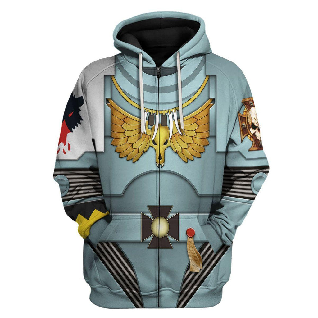 Indomitus Pattern Terminator Armor Space Wolves T-shirt Hoodie Sweatpants Cosplay - OodieGang