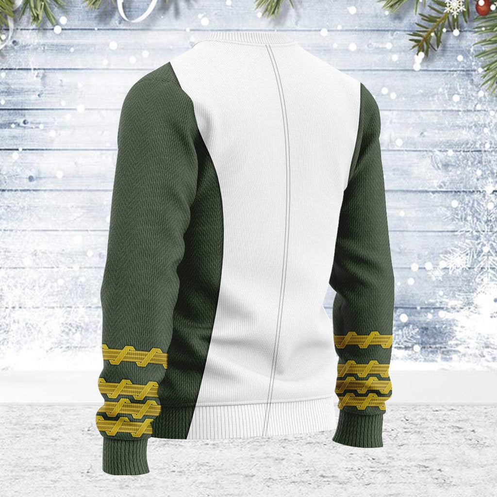 James T. Kirk Themed Costume Christmas Wool Sweater - OodieGang.com