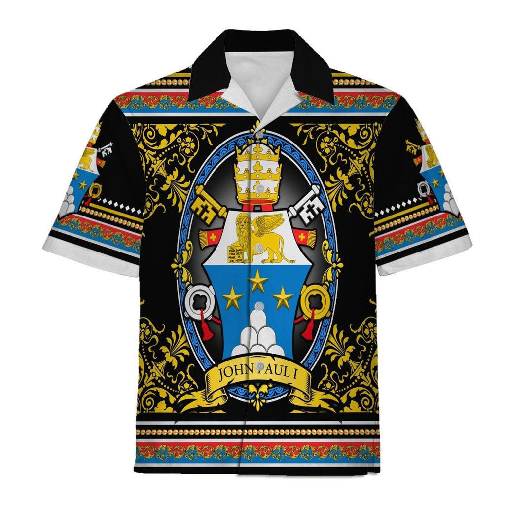 John Paul I Coat Of Arms Hawaiian Shirt - OodieGang.com