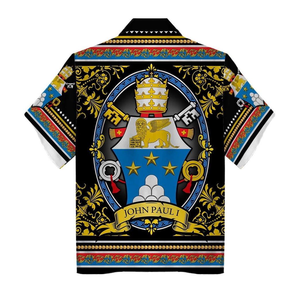 John Paul I Coat Of Arms Hawaiian Shirt - OodieGang.com